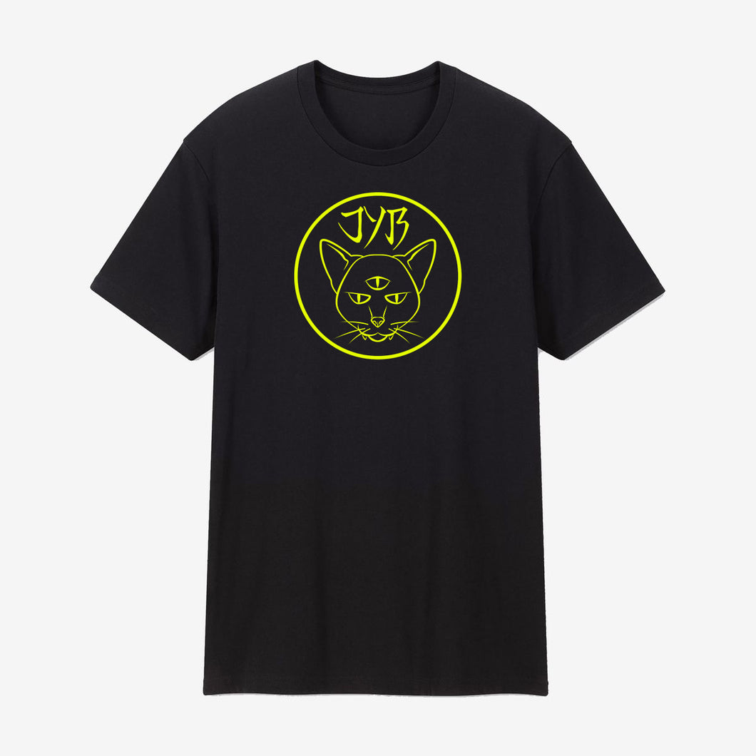 T-shirt 'JYB' Logo Giallo Fluo